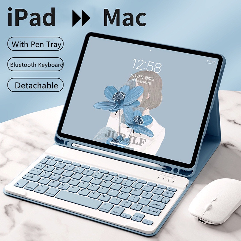 Bao Da Máy Tính Bảng Kèm Bàn Phím Cho iPad Pro 11 2021 2020 Air 4 Mini 6 10.2 9 8 7th 2018 2017 5 6th 10.5 9.7 Air 3 2 4 5