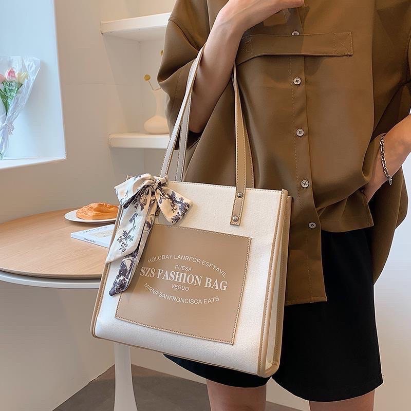 Túi Tote CHỮ đeo vai, xách tay, dùng đi làm, đi chơi, đi học Túi công sở T700