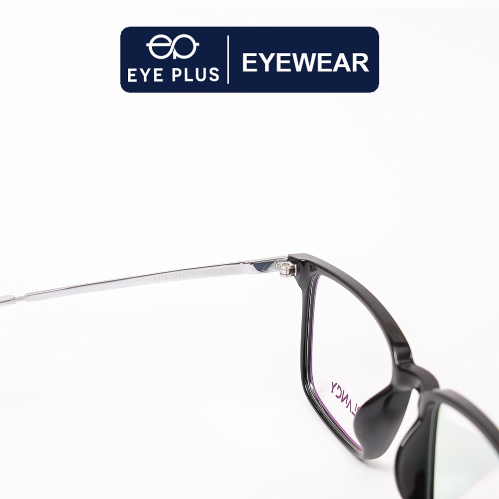 Gọng kính cận nam nữ Eye Plus mã Blancy 1376 kiểu dáng vuông nam tính thời trang