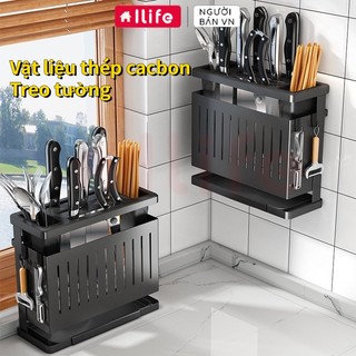 Kệ cài dao thớt, đựng đũa , kệ cài dao thớt cắm đũa đa năng,treo tường