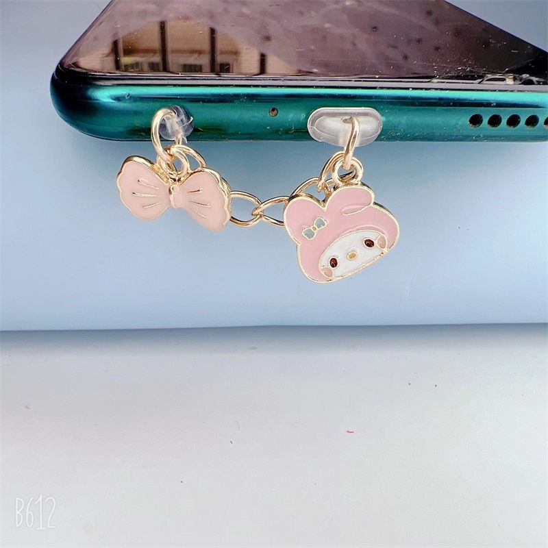 Nút Cắm Chống Bụi Kiểu Dáng Hoạt Hình Dễ Thương Trang Trí Điện Thoại Di Động