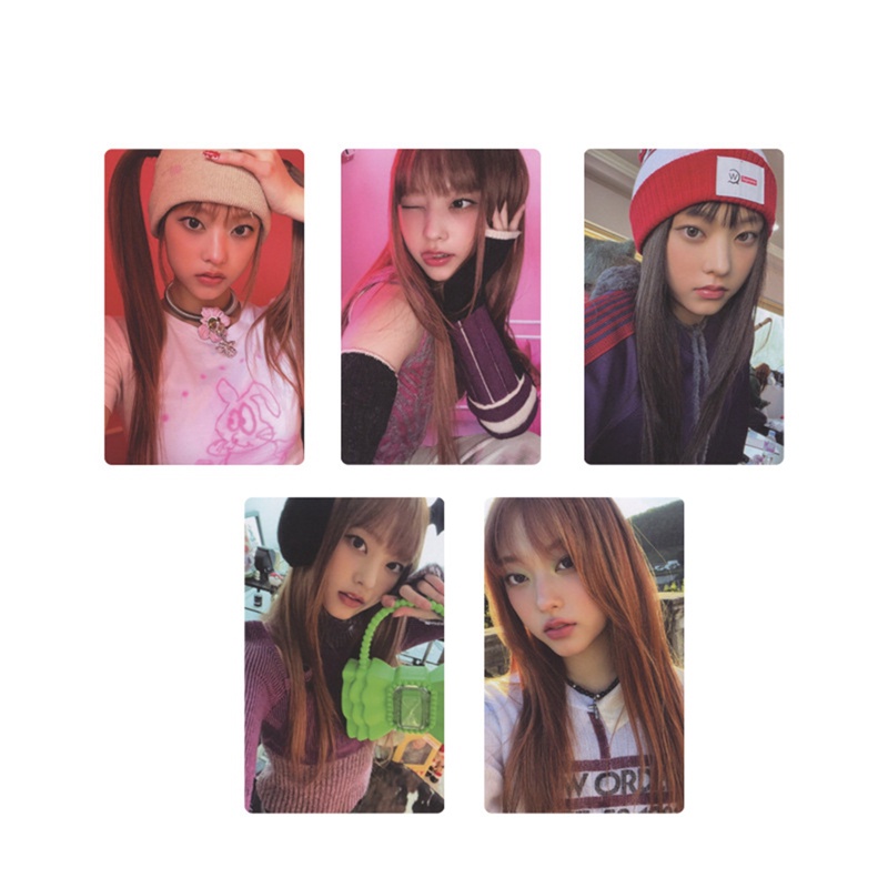 Set 5 Tấm Ảnh Lomo Card Minji Hanni Danielle Haerin Hyein Trong OMG 1st