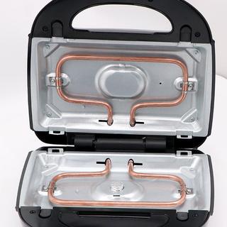 Máy kẹp bánh mì RAF công suất lớn 1200W, 3 khuôn nướng INOX, dễ dàng với hệ thống đèn báo hiệu thông minh - 213 REKKY