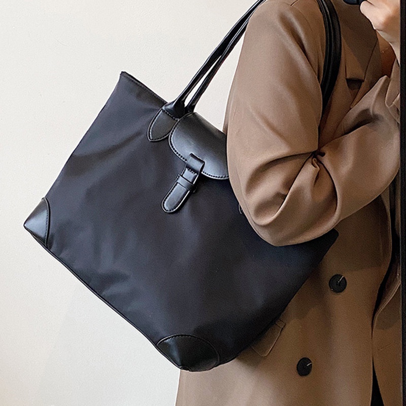 Túi Đeo Vai Cỡ Lớn Màu Tương Phản Thời Trang Cho Nữ