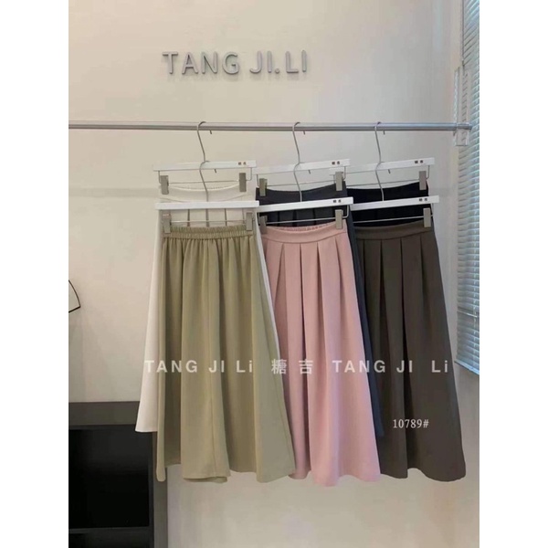 10789 CHÂN VÁY XẾP LY DÀI NHIỀU MÀU