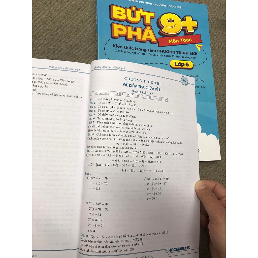 Sách Bứt phá 9+ lớp 6 môn Toán (Theo chương trình SGK mới). Bí kíp giúp con đạt toàn điểm 9,10 trên lớp