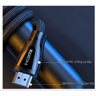 Cáp HDMI 2.1 Ugreen 8K@60Hz ( 1m 80401 , 1.5m 80402 , 2m 80403 ) (Sợi Cotton)