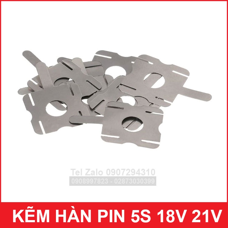 Bộ Kẽm Hàn Cell Pin 5S2P 10 cell 18650 18V 21V