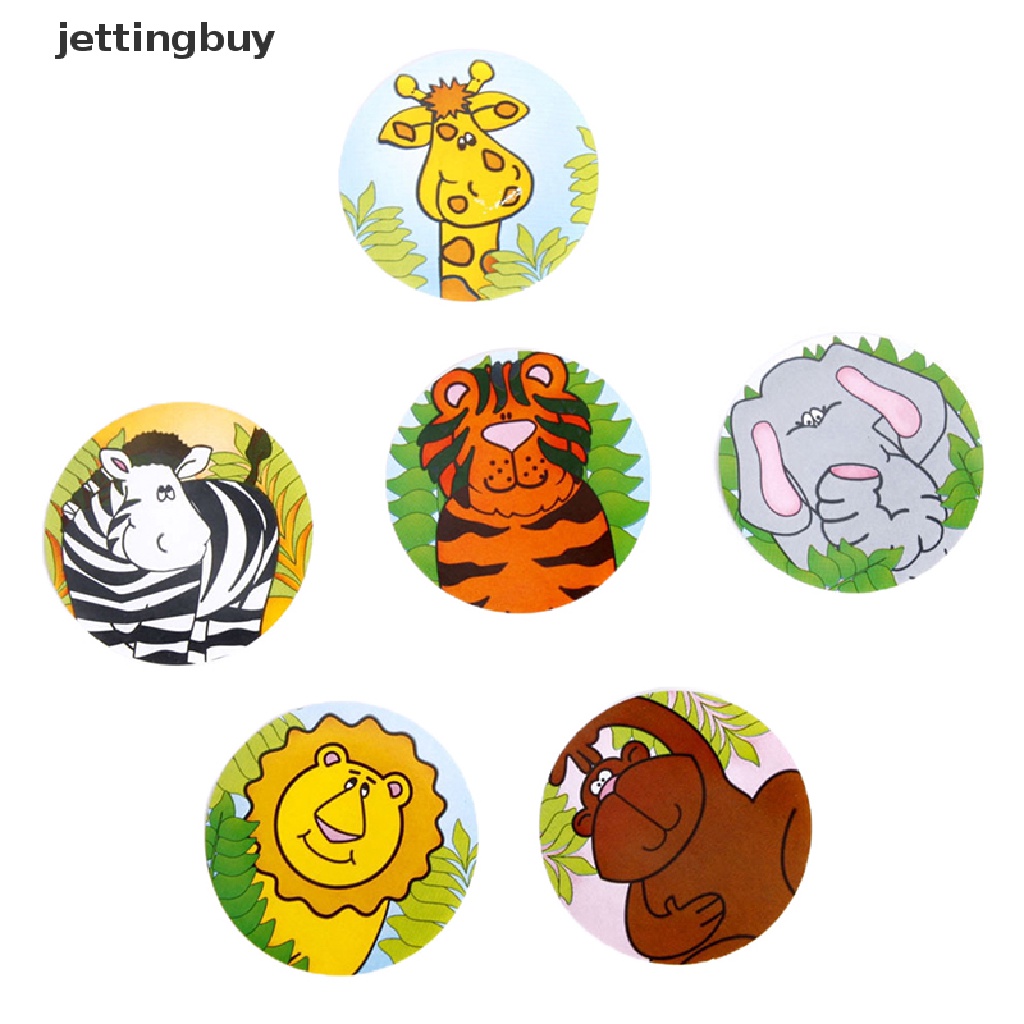 Bộ 100 Miếng Dán Hình Động Vật Hành Tinh Dùng Trang Trí Hộp Bánh DIY