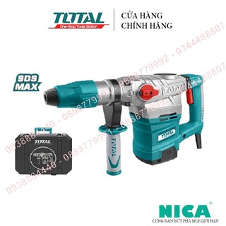 Máy khoan đục bê tông total th116386 kèm 2 mũi khoan gài + 2 mũi khoan đục