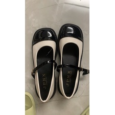 Giày Mary Janes mũi vuông da mềm mã 809