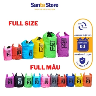 Túi chống nước đi biển balo đựng đồ bơi, điện thoại 7 inch, ví tiền có thể làm phao thời trang cao cấp SANTA STORE
