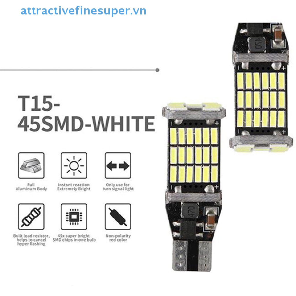 2 Bóng Đèn LED Canbus T16 T15 921 W16W Cho Xe Hơi Áo Khoác Thời Trang Trẻ Trung Cá Tính