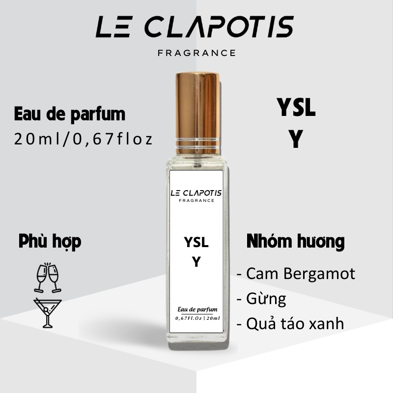 Nước Hoa Nam YSL Y edp chính hãng Le Clapotis 20ml thơm lâu hương thơm ngọt dịu sang trọng quyến rũ