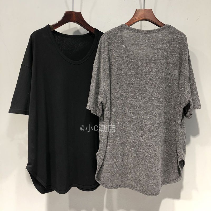 COZOKC COZOK Áo thun COZOK tay ngắn cổ chữ V dáng rộng phong cách Hàn Quốc trẻ trung thời trang