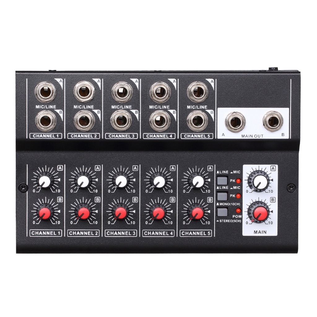 Bảng Điều Khiển Âm Thanh DJ MIX5210 10 Kênh Chuyên Nghiệp