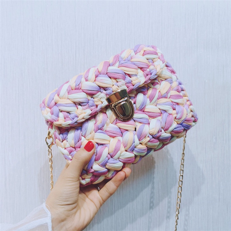 Túi Đeo Chéo Dệt Tay Thời Trang Dành Cho Nữ