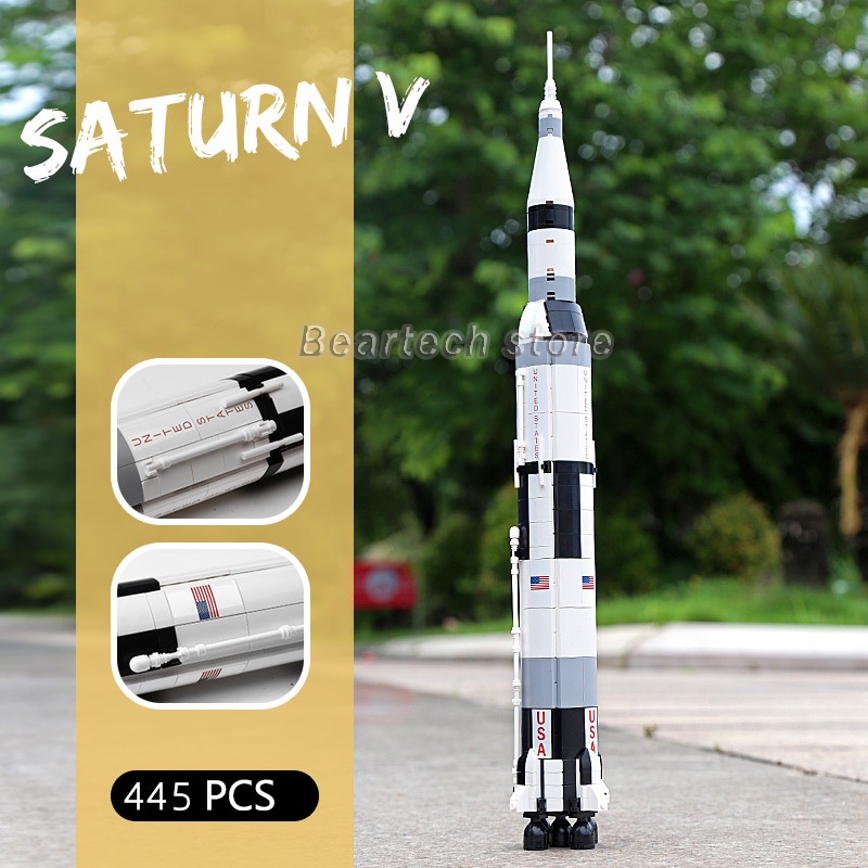 Mô Hình Đồ Chơi Lắp Ráp Tên Lửa Apollo Saturn V