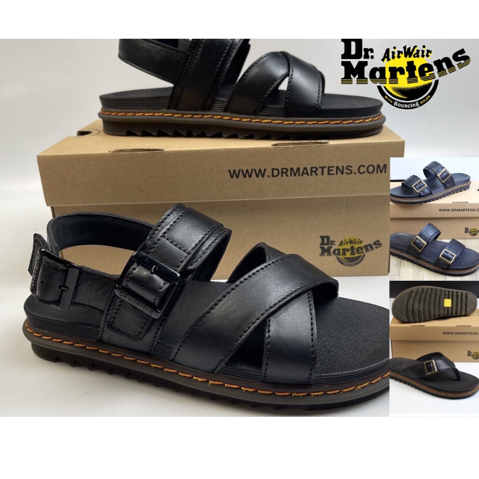 dép quai ngang nam Dr martens ,đế doctor da bò mới 2023mã DT1,2,3,4