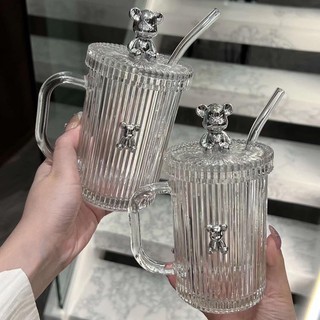 Hàng có săxn cốc thuỷ tinh chịu nhiệt hình gấu
