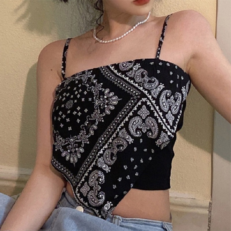 Áo Hai Dây Màu Đen Thời Trang Mùa Hè 2023 Cho Nữ