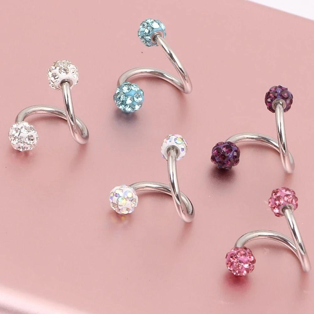 MXGOODS Khuyên Xỏ Mũi / Môi / Cơ Thể Bằng Thép Không Gỉ Phong Cách Punk Mới Cho Nam