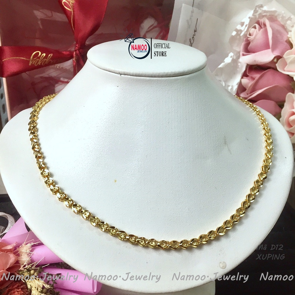 Dây Chuyền Trơn Nữ D12 Bền Màu, Hàng Cao Cấp Dùng Hàng Ngày Bảo Hành 6 tháng