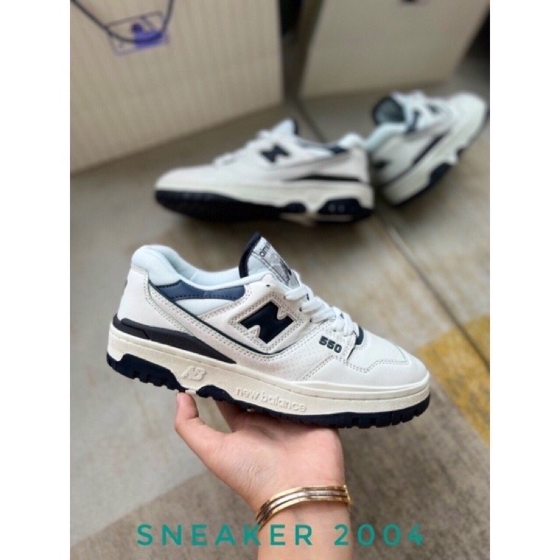 Giày sneaker Nb  550 Green (NB550 Trắng Xanh ,nb   White green-  Sneaker 2004 | Phiên bản 1:1 chuẩn.