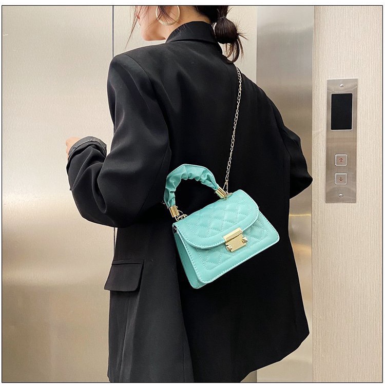 Túi Đeo Vai Nữ / Kẹp Nách Cỡ Nhỏ Họa Tiết Kim Cương Đơn Giản Thời Trang Cao Cấp TTF632