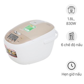 Nồi cơm điện tử sharp 1.8 lít ks-com181cv-gl hàng trưng bày chính hãng