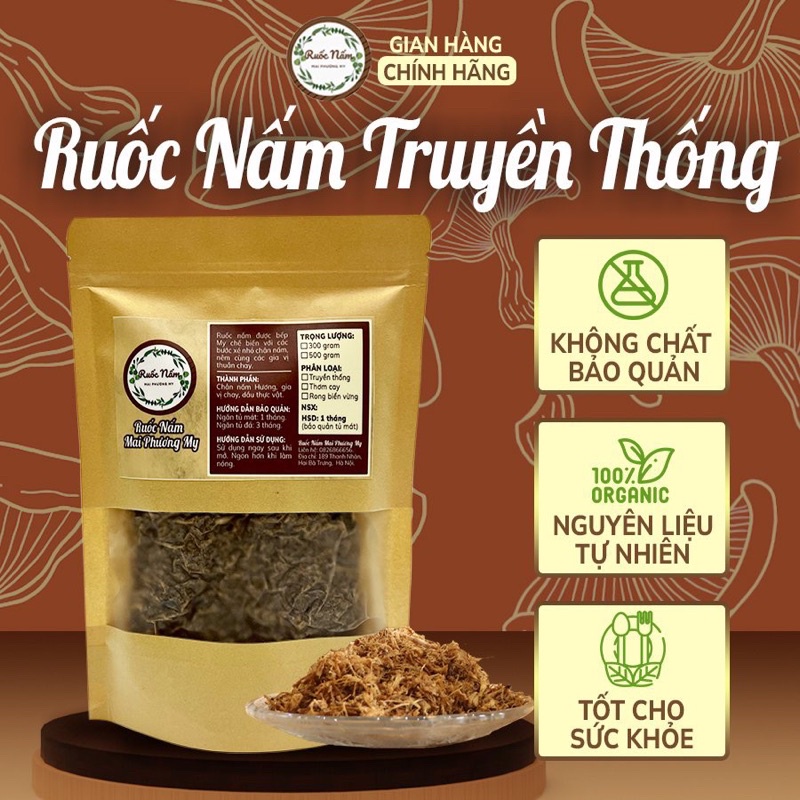 300g Ruốc nấm hương vị truyền thống - Ruốc nấm Mai Phương My