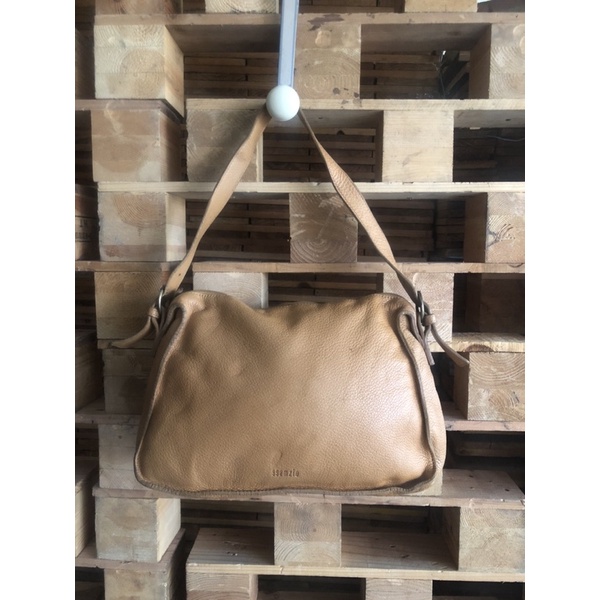 Túi đeo vai da thật hiệu Ssamzie- 2hand