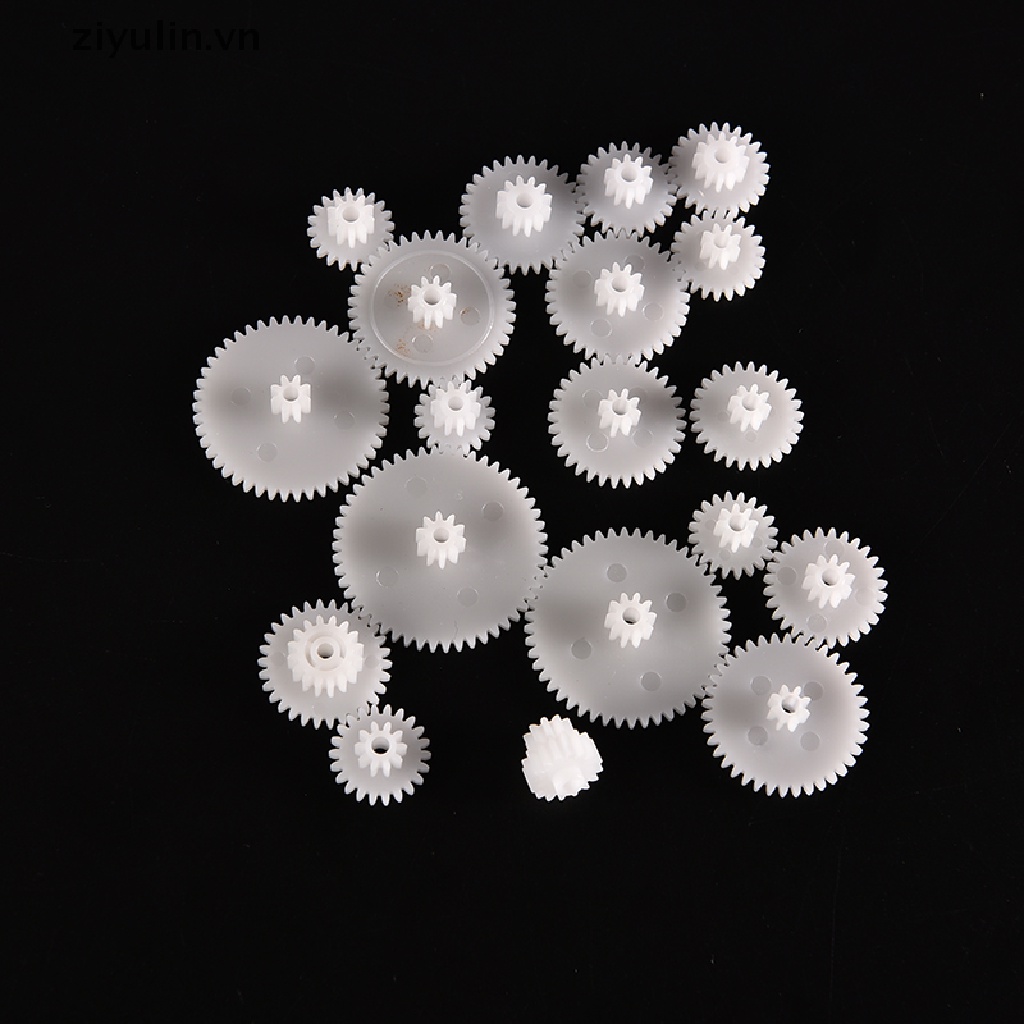 Set 19 Bánh Răng Nhựa M0.5 Chuyên Dụng Cho Mô Hình Robot / Trực Thăng Điều Khiển Từ Xa