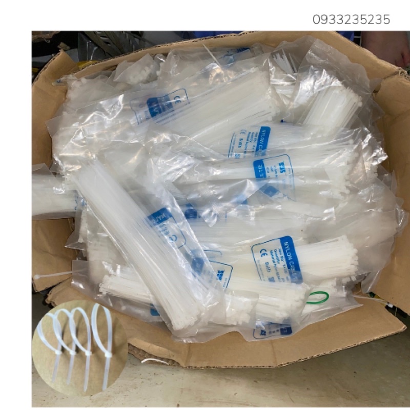 Combo bịch dây rút nhựa bản dày đủ size 30cm, 10cm, 15cm, 20cm giá sỉ rẻ nhất