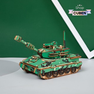 Đồ chơi lắp ráp 3D gỗ mô hình xe Tăng vượt mọi địa hình - 137 mảnh ghép- Cắt lazer