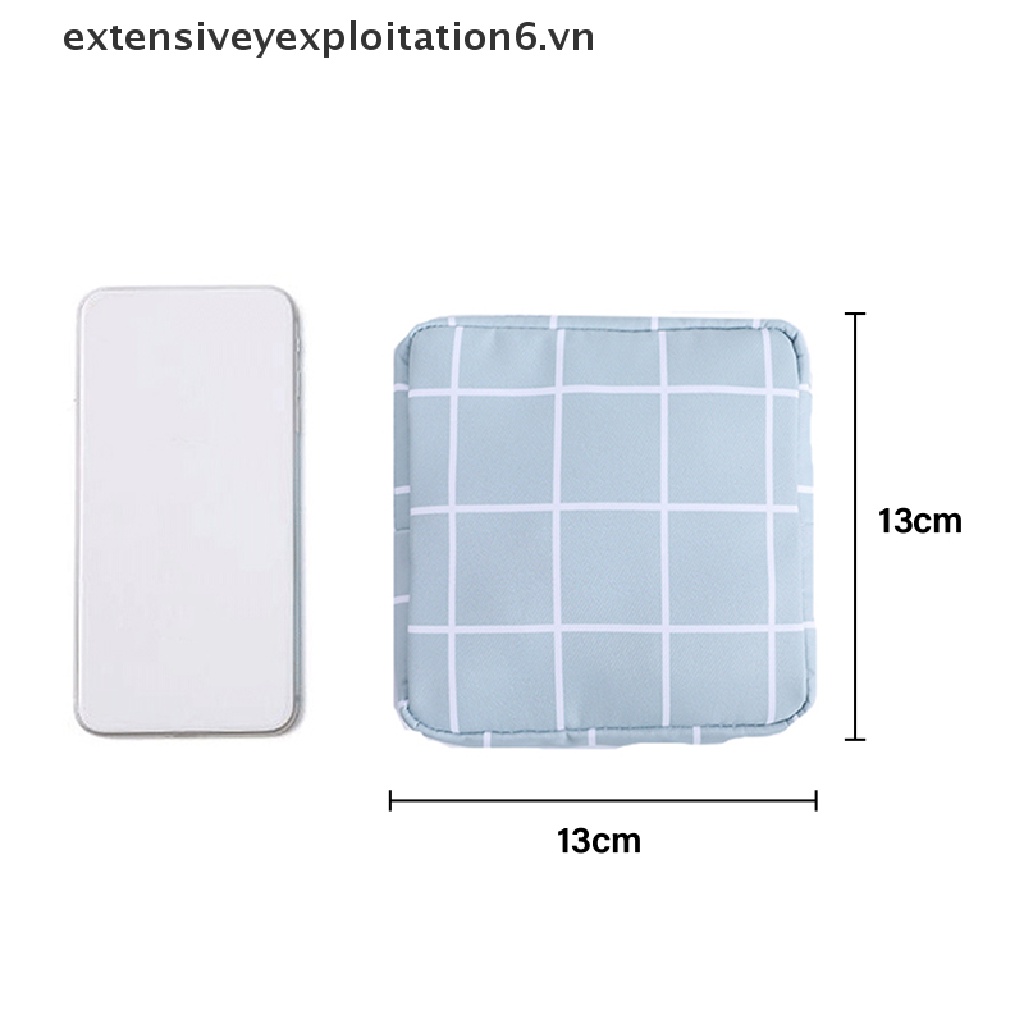 [EE] Bộ Túi Đựng Mỹ Phẩm / Khăn Ăn / Son Môi mini Có Khóa Kéo Dành Cho Bạn Nữ