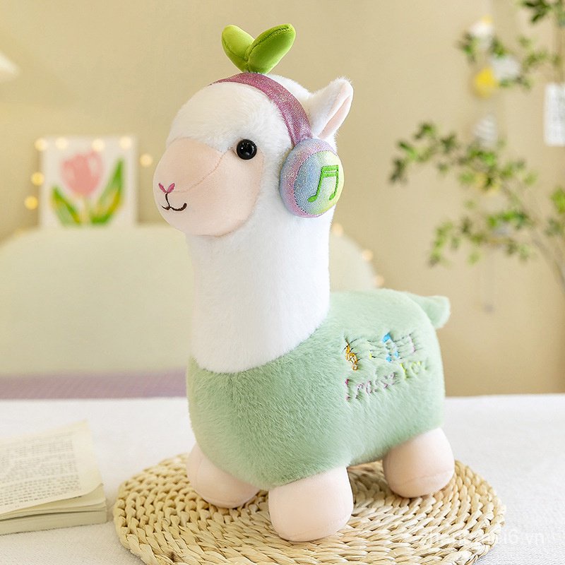 Thú Nhồi Bông Hình Lạc Đà Alpaca Phong Cách Mới