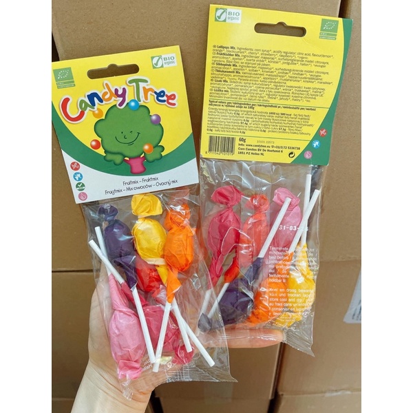Kẹo mút hoa quả hữu cơ Candy Tree gói