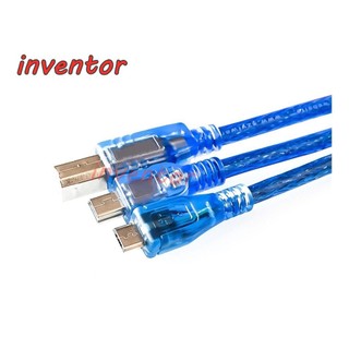 Dây cáp usb 30cm uno r3 nano / mega 2560 / leonardo / pro micro / due blue chất lượng cao usb / mini usb / micro usb 0.3m cho arduino