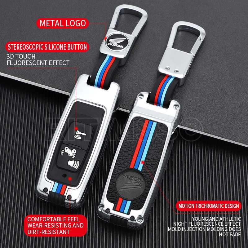 Vỏ Bọc Chìa Khóa Điều Khiển Từ Xa 3 Nút Bằng Hợp Kim Cho HONDA PCX160 VISION SH350 PCX 160 2