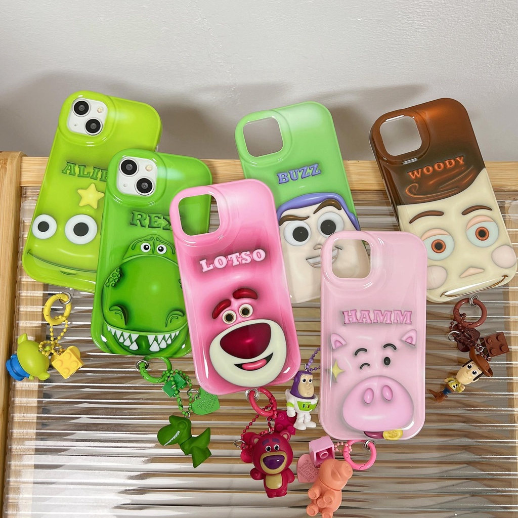 DISNEY Ốp Điện Thoại Silicon TPU Mềm Chống Rơi In Hoạt Hình Toy Story Cho iPhone 14 13 12 11Pro Max 14Plus