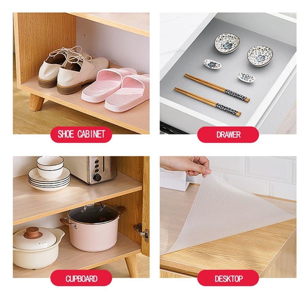 Tấm Lót Ngăn Kéo Tủ Dày Dặn Chống Trượt / Dầu Mỡ Tiện Dụng