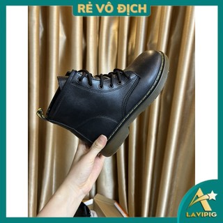 Giày bốt nữ cao cổ, bốt nữ da lì đế tăng chiều cao phong cách hàn quốc thời thượng hàng qccc, mã lavipig 12