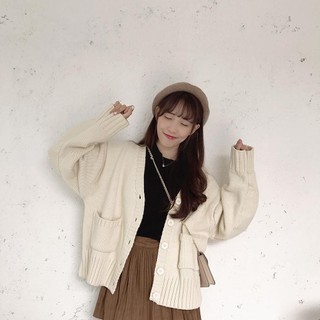 [ ORDER ] Áo khoác len Cardigan Ulzzang