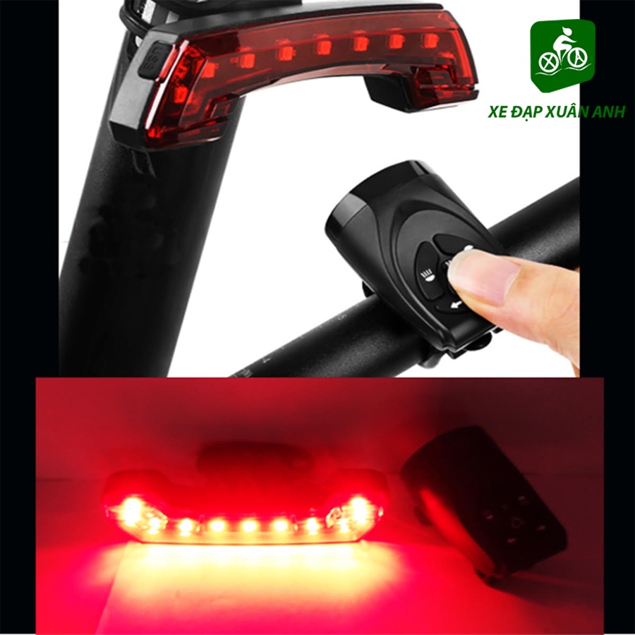Đèn Xi Nhan Xe Đạp Có Còi Chống Nước Sạc USB