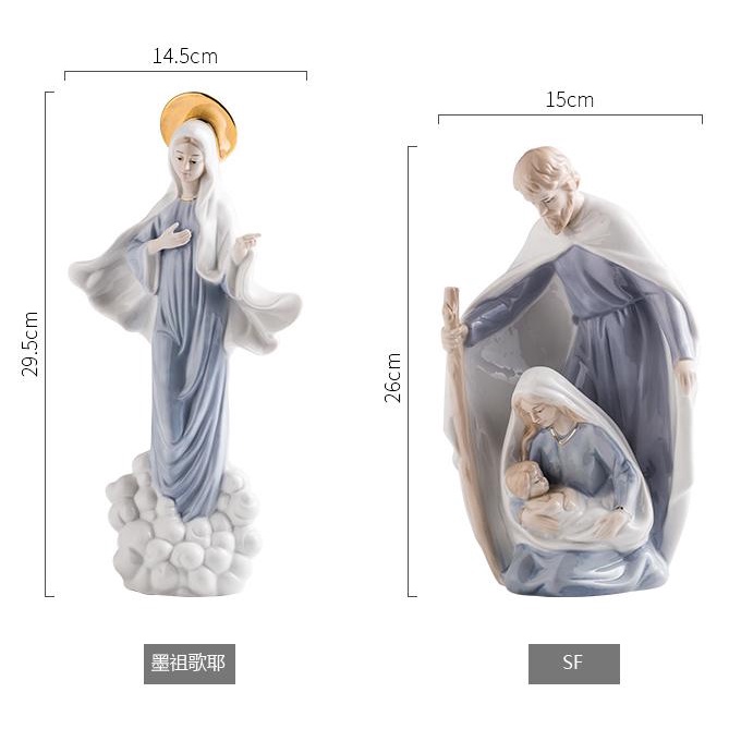 Tượng Mô Hình Nhân Vật Mary Rude Fati Mazu Brother Bằng Gốm