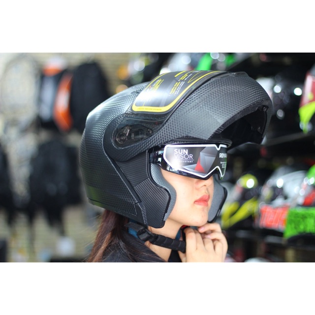 Mũ bảo hiểm Fullface Lật Hàm M179 đen