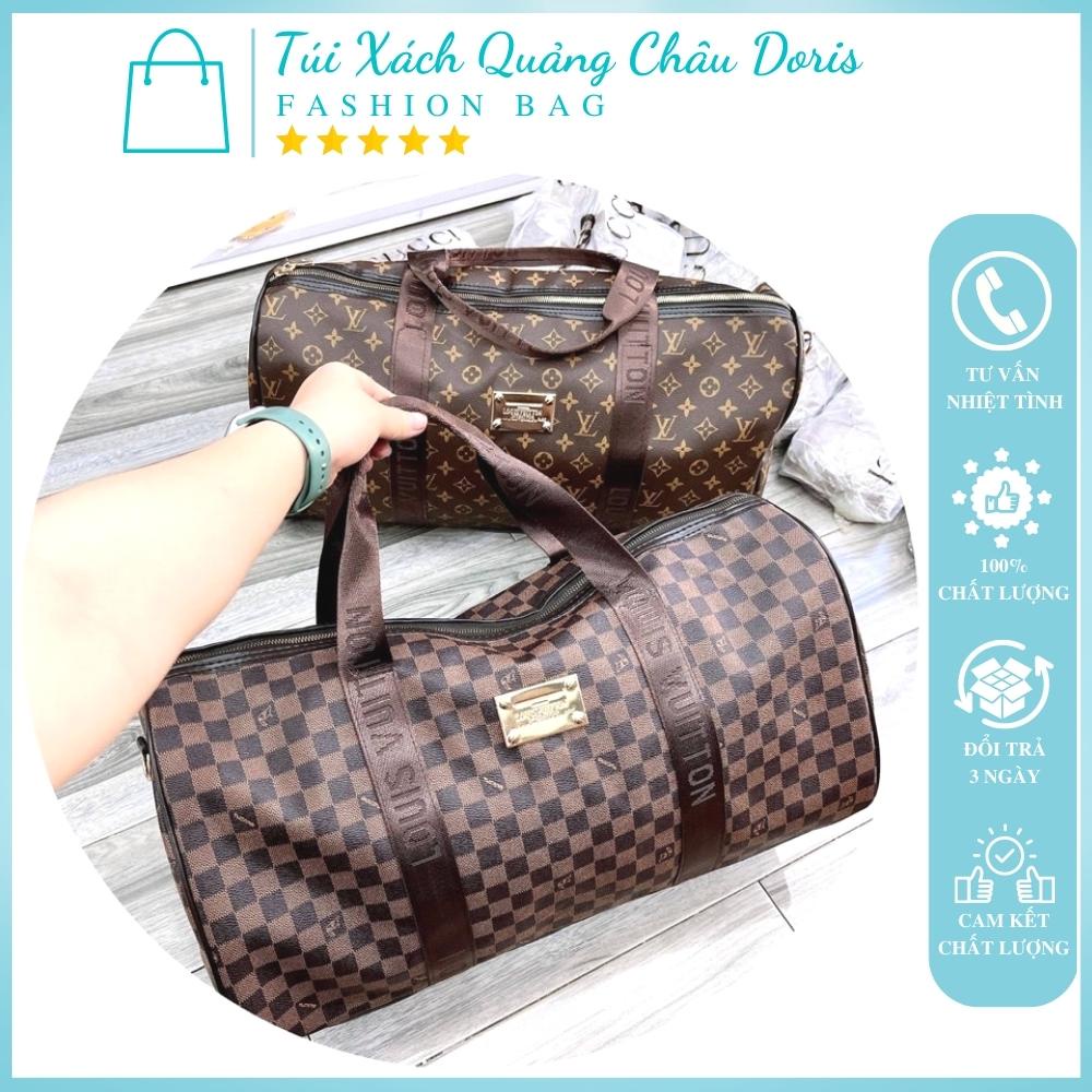 , Túi du lịch lv cao cấp Balo đựng quần áo BL01 ảnh thật loại 1 dây chữ , túi size lớn , đựng đồ du lịch , gym DORIS