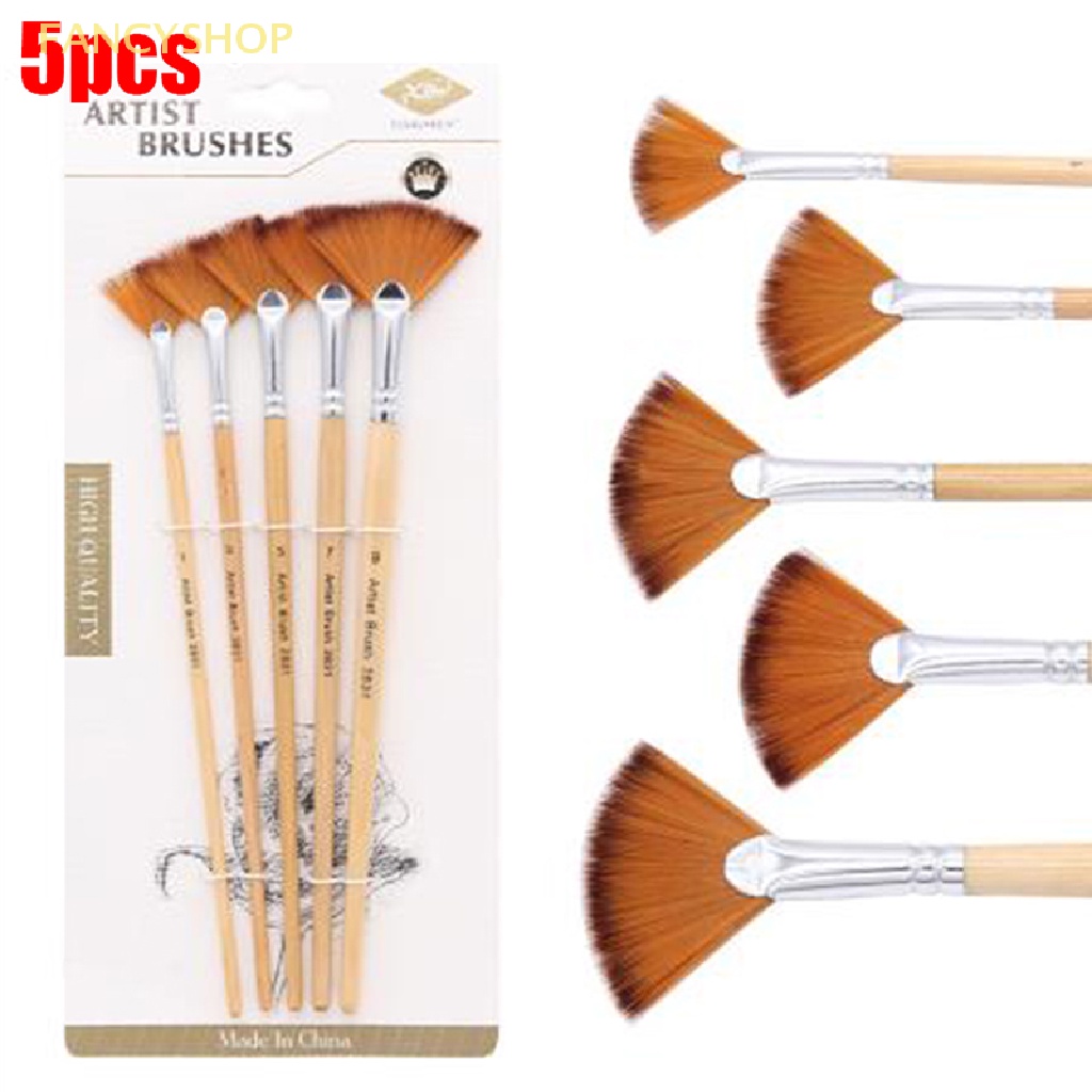 5 Cọ Vẽ Hình Quạt Chuyên Nghiệp