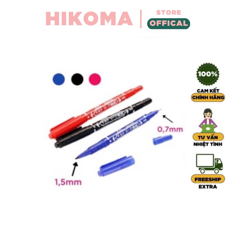 Bút lông dầu Zebra - Bút dạ kính viết đĩa CD Mo120 cao cấp 2 đầu - không xóa được - HIKOMA STORE